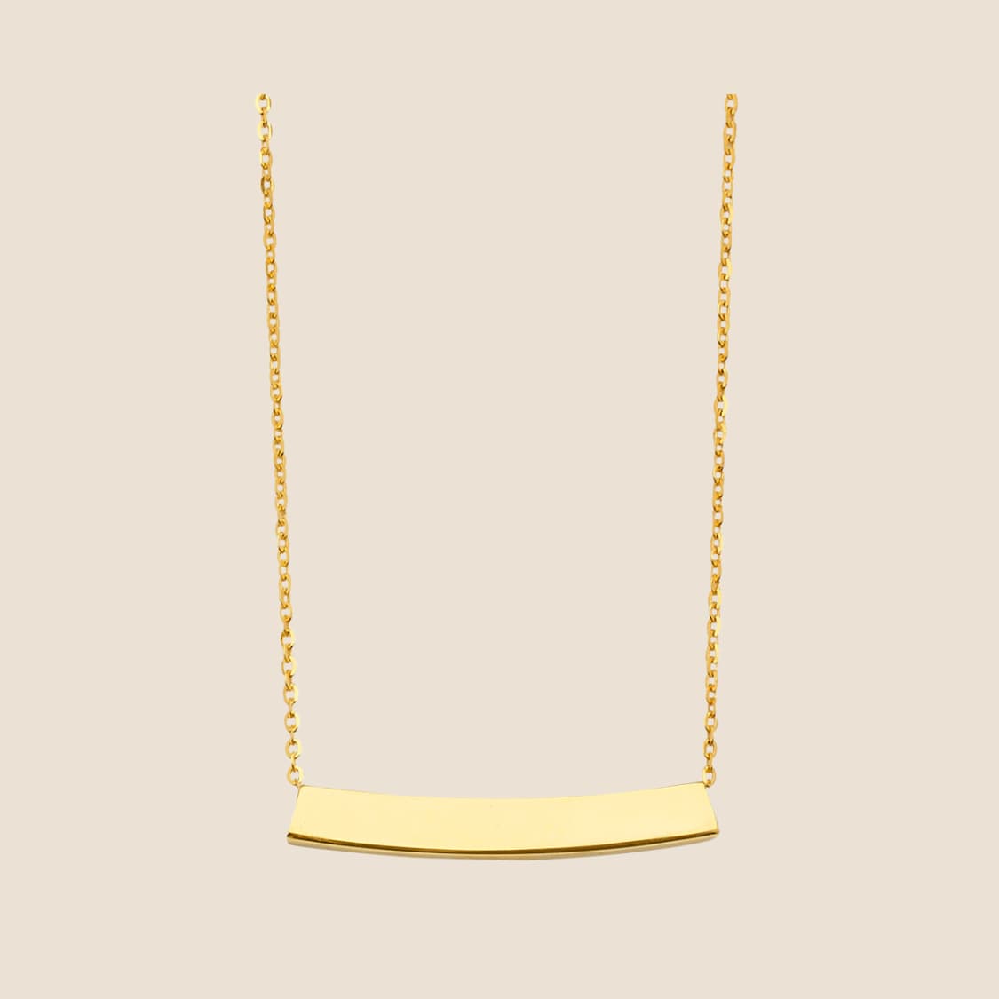 Moving Bar Necklace Yellow - Kinoro