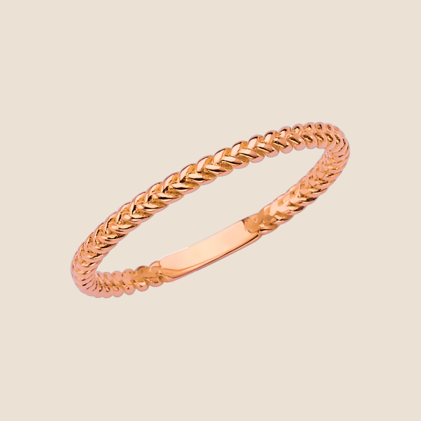 Braided Ring 6.5 / Rose Gold - Kinoro
