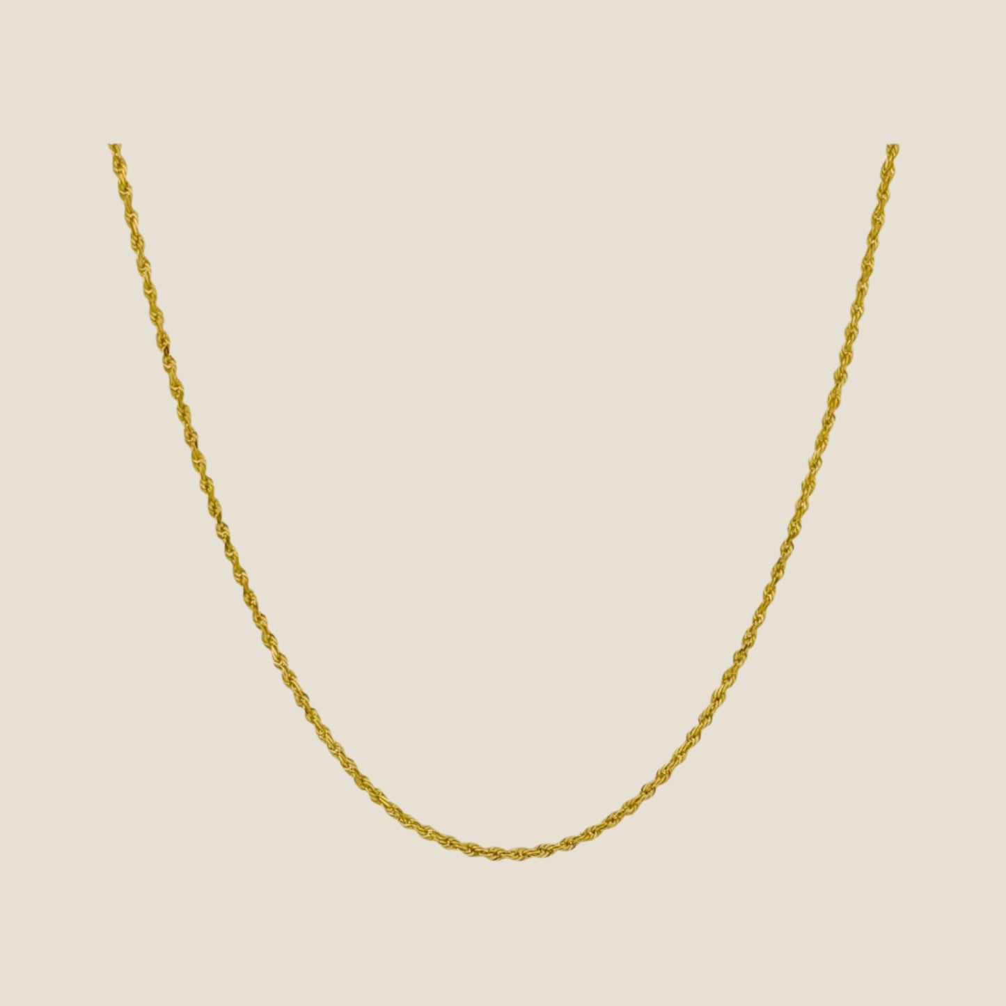 1MM Rope Chain Yellow / 16 - Kinoro