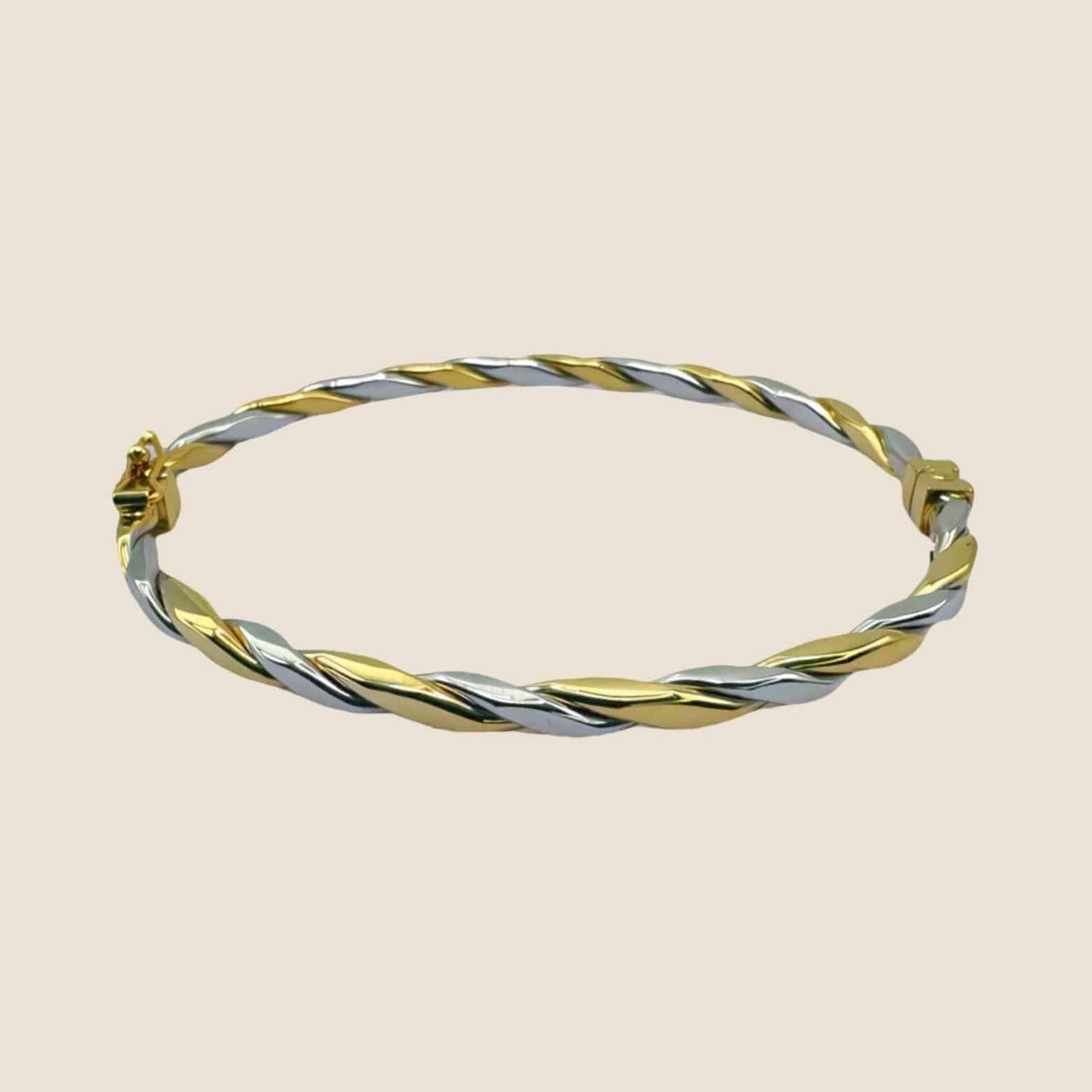 Two Tone Twisted Bangle