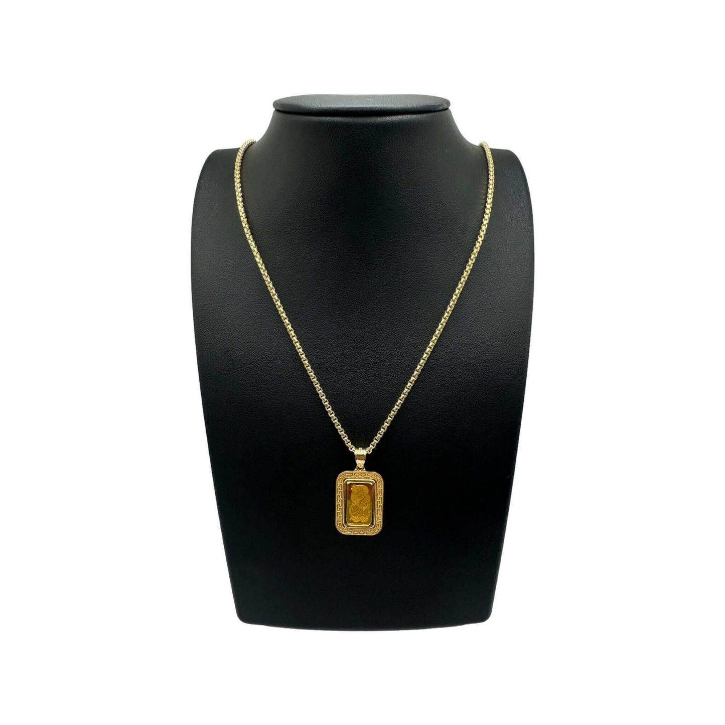 2.5g Lady Fortuna Pamp Bar w/ 2MM Box Chain