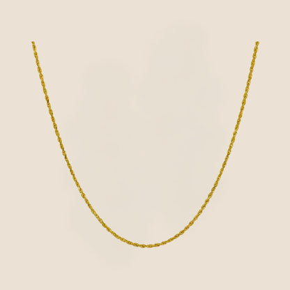 1.5MM Rope Chain Yellow / 16 - Kinoro