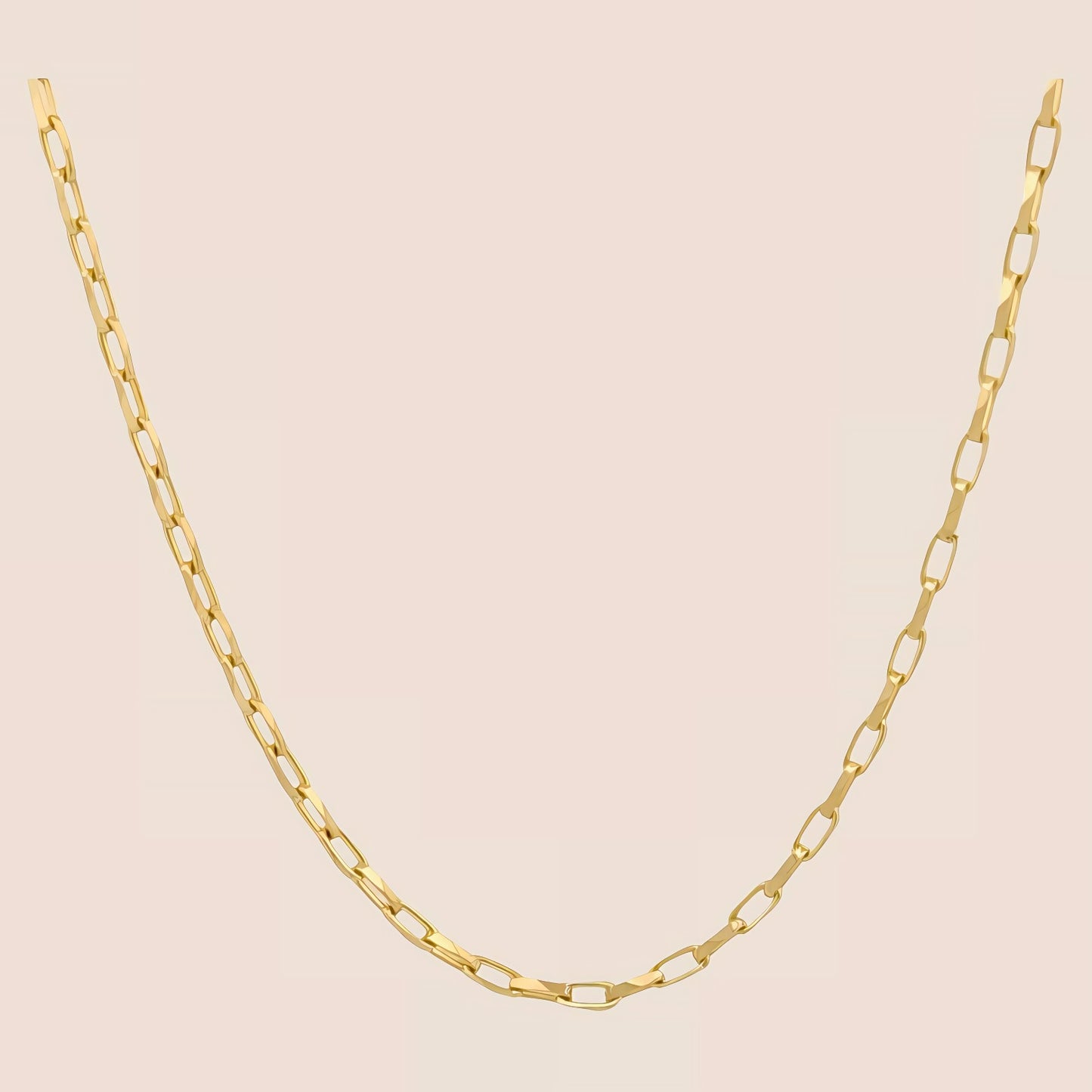 2MM Yellow Gold Heavy Link Chain 