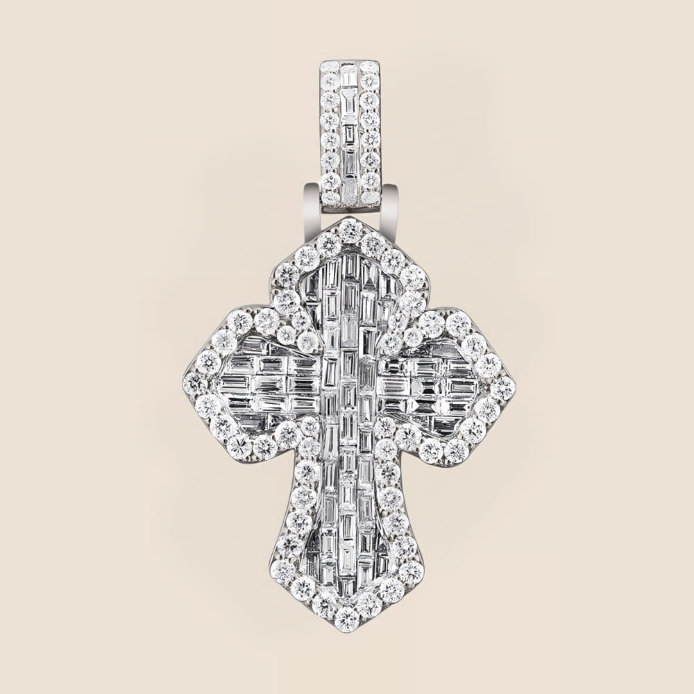 Trinity Diamond Cross Pendant