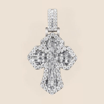 Trinity Diamond Cross Pendant