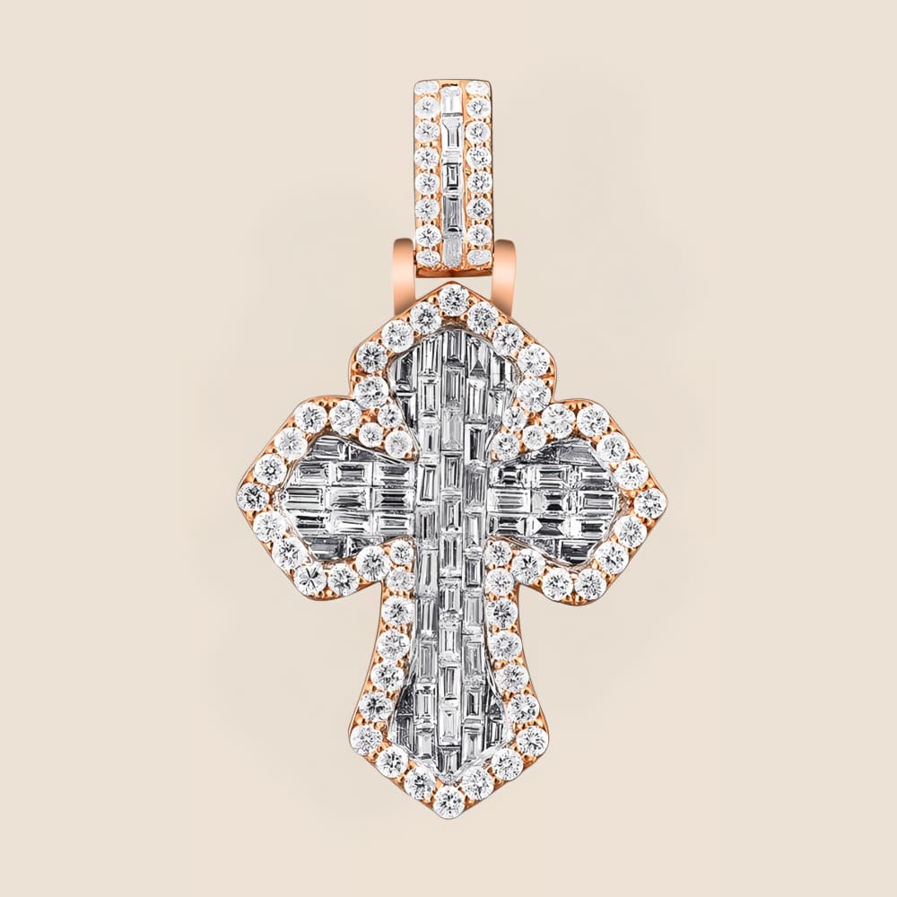 Trinity Diamond Cross Pendant