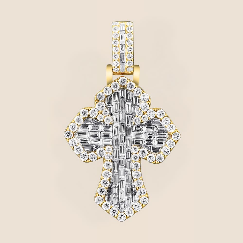 Trinity Diamond Cross Pendant