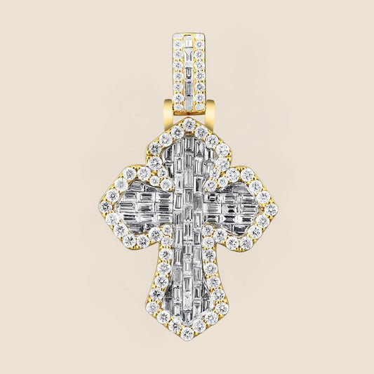 Trinity Diamond Cross Pendant