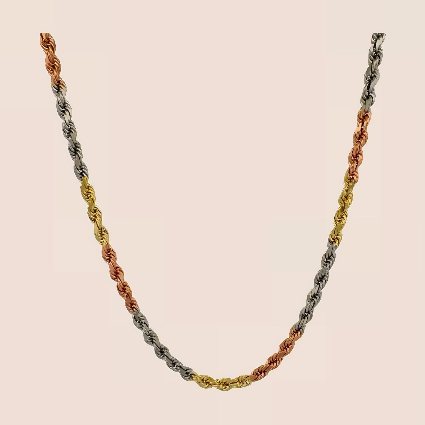 5MM Tri-Color Rope Chain