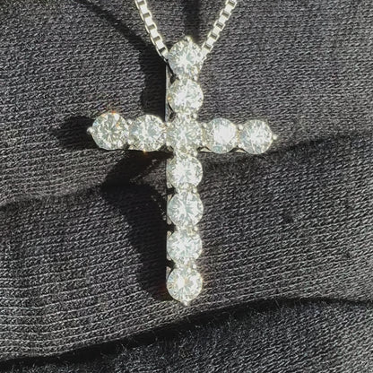 Classic Diamond Cross Pendant